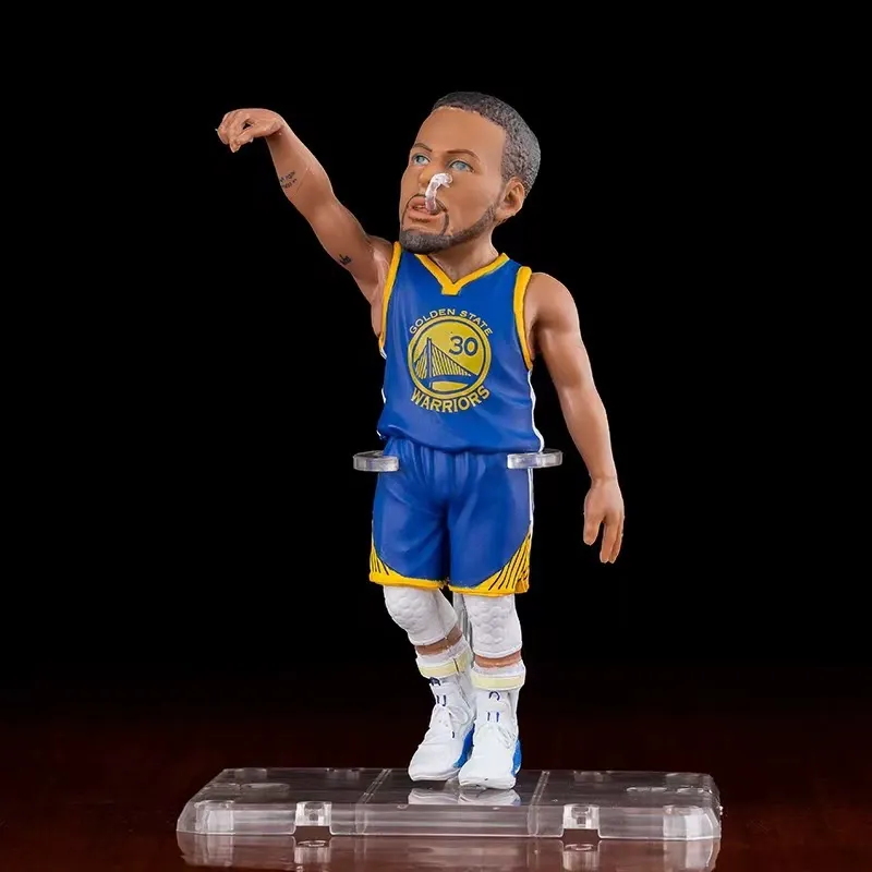NBA籃球明星 詹姆斯庫裡哈登湯姆森 Q版人偶雕像