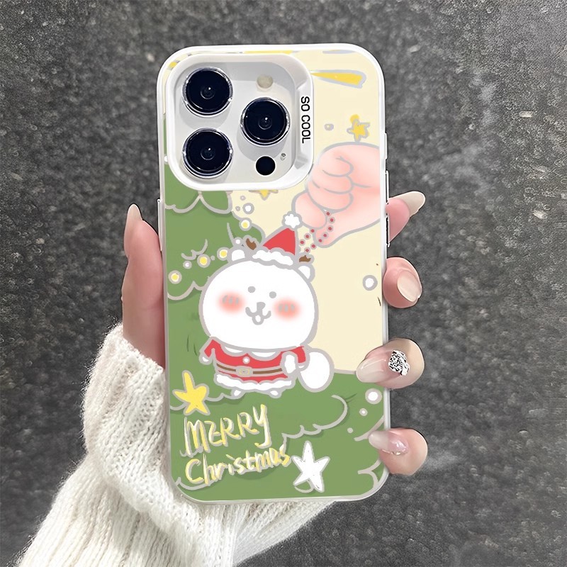 chiikawa 動漫彩銀線條漸變防摔手機殼