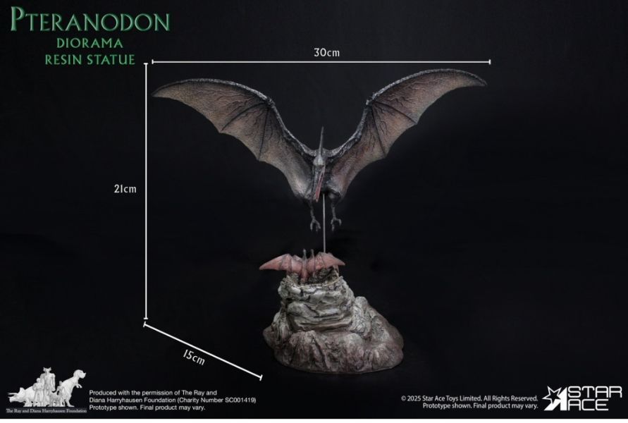 【預購】正版授權 Star Ace Toys 1/8 雷·哈里豪森系列 翼龍底座場景