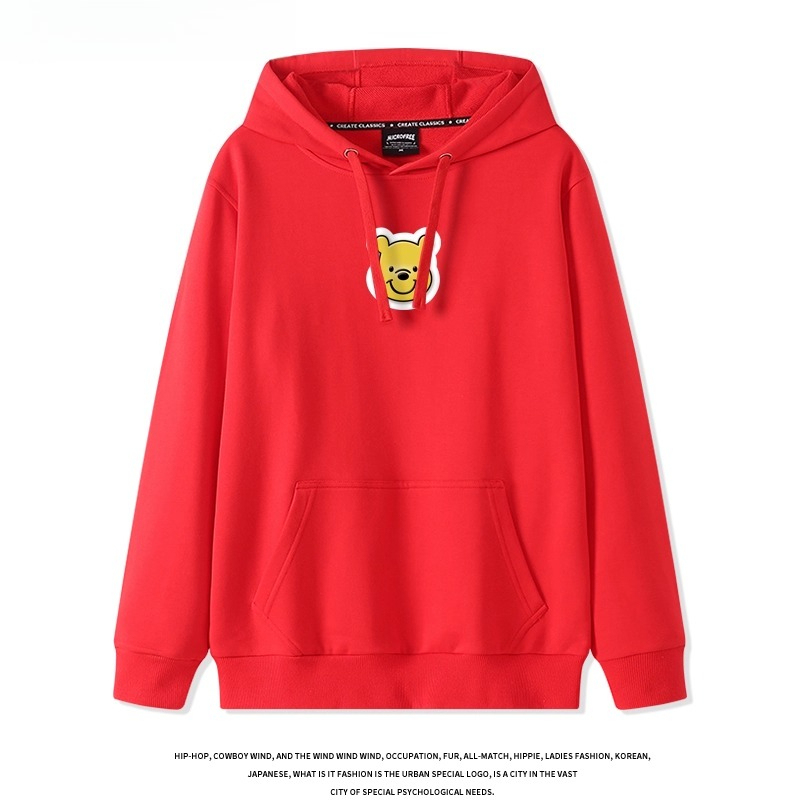 小熊維尼 聯名衛衣2025秋冬新款 親子情侶裝連帽衛衣