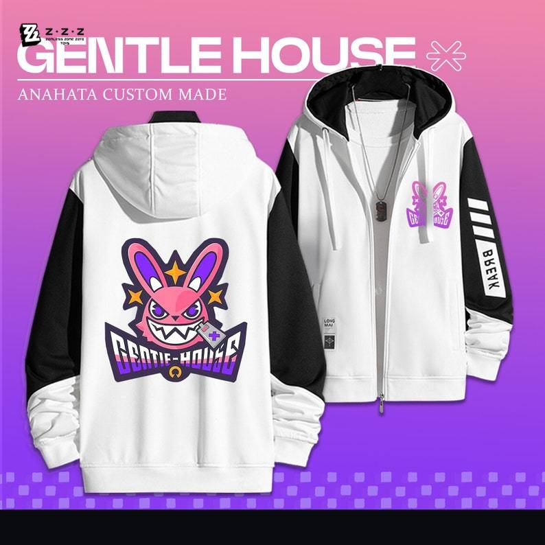 絕區零 狡兔屋 手繪連帽衫 春秋舒適外套