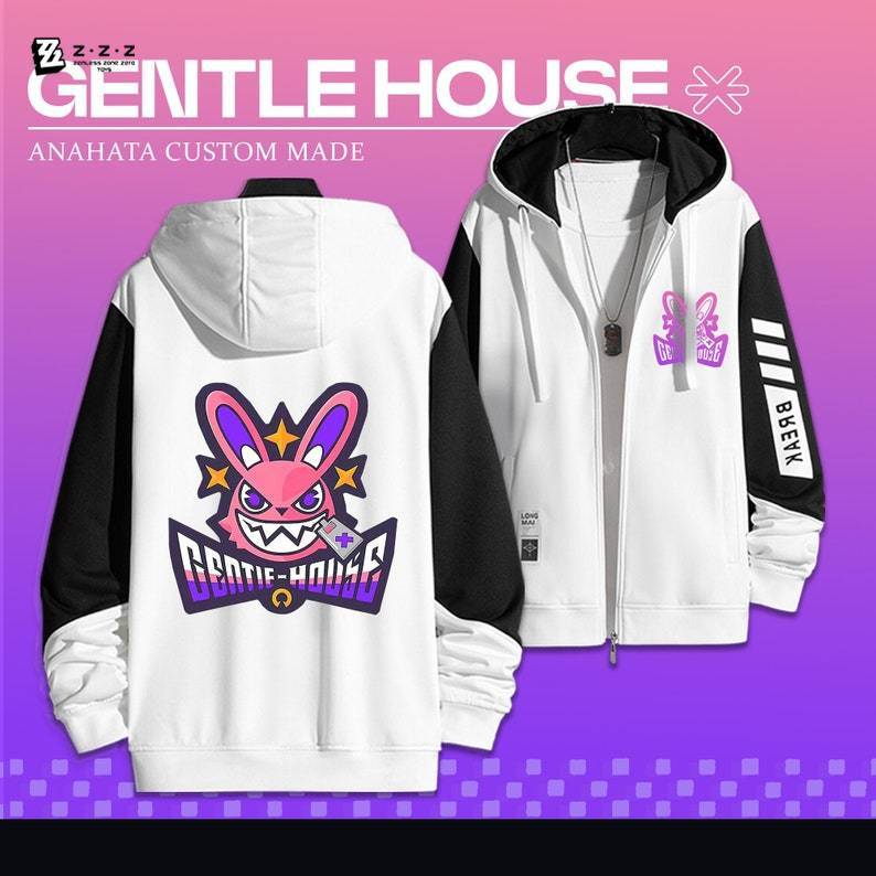 絕區零 狡兔屋 手繪連帽衫 春秋舒適外套