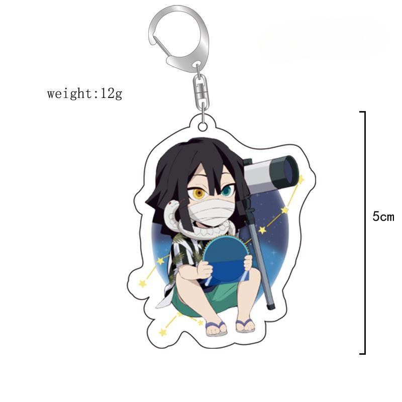 鬼滅之刃鑰匙扣亞克力動漫甘露寺蜜璃時透無一郎蟲柱卡通周邊掛飾【單買三件起送】