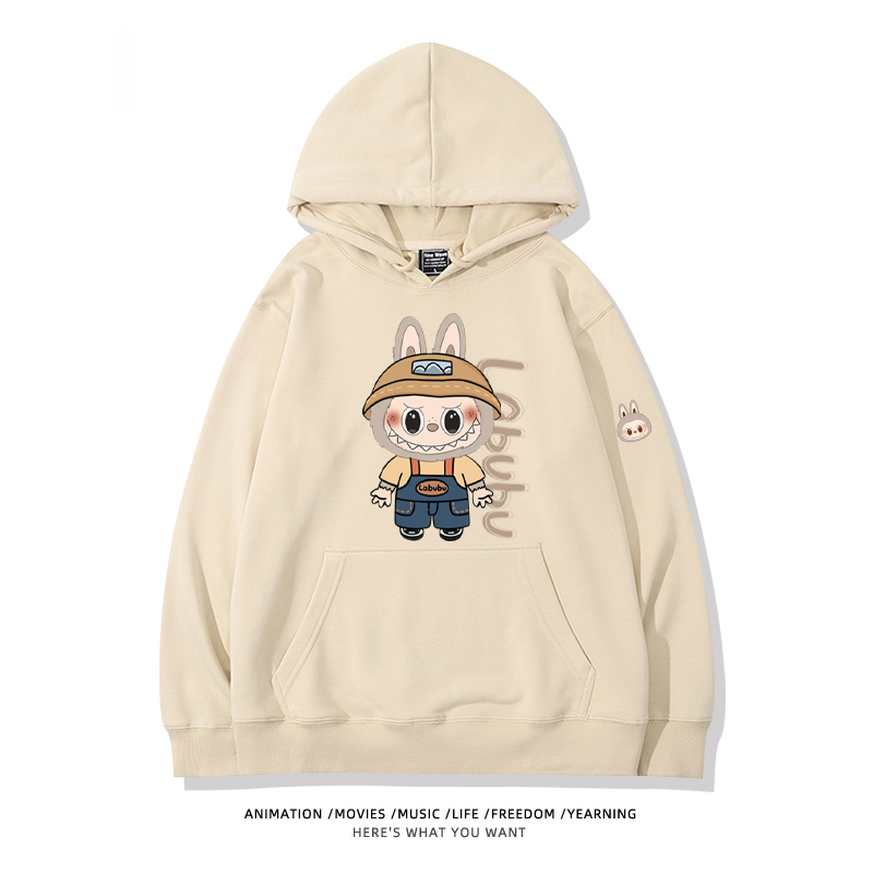 labubu新款 寬鬆百搭 秋冬款 寬鬆連帽衛衣