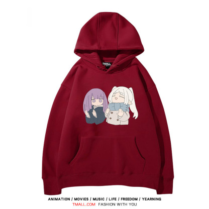 葬送的芙莉蓮 聯名衛衣2024秋冬新款親子情侶裝薄絨款連帽衛衣