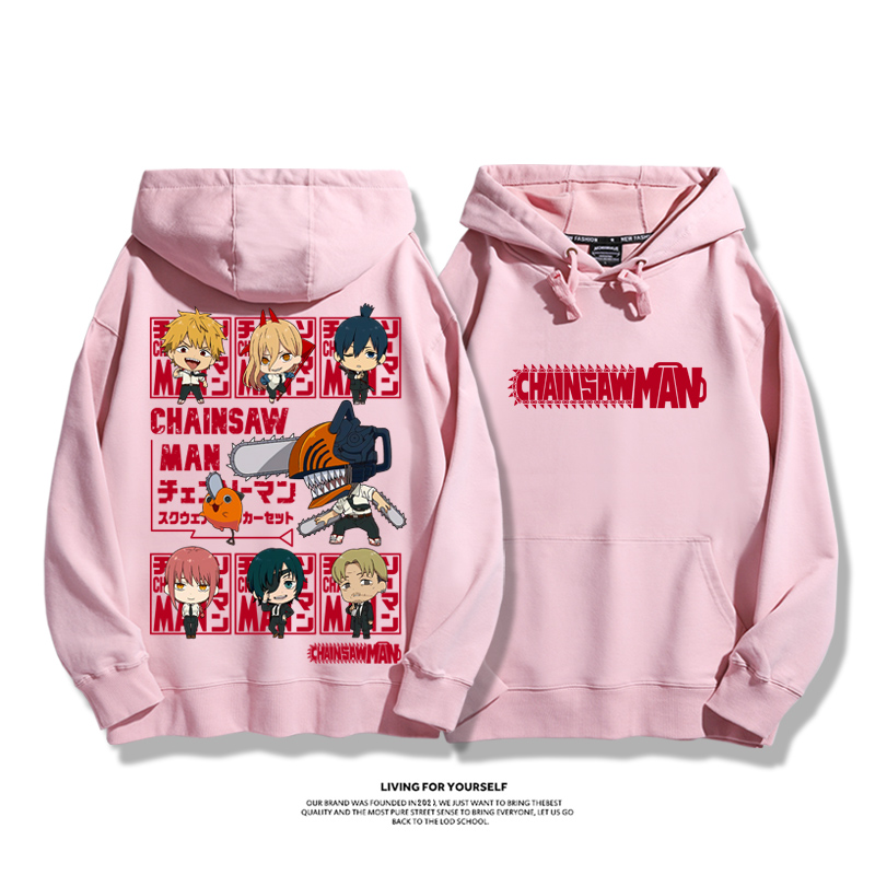 鏈鋸人新款 親子情侶男女款連帽衛衣