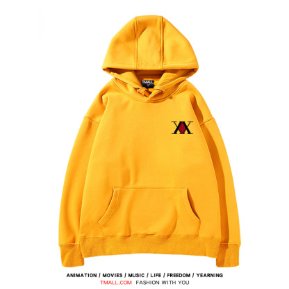 全職獵人 聯名衛衣2024秋冬新款親子情侶裝薄絨款連帽衛衣