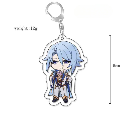 原神旅行者可莉安柏凱亞克力雙面鑰匙扣個性掛飾遊戲周邊薔薇魔女【單買三件起送】