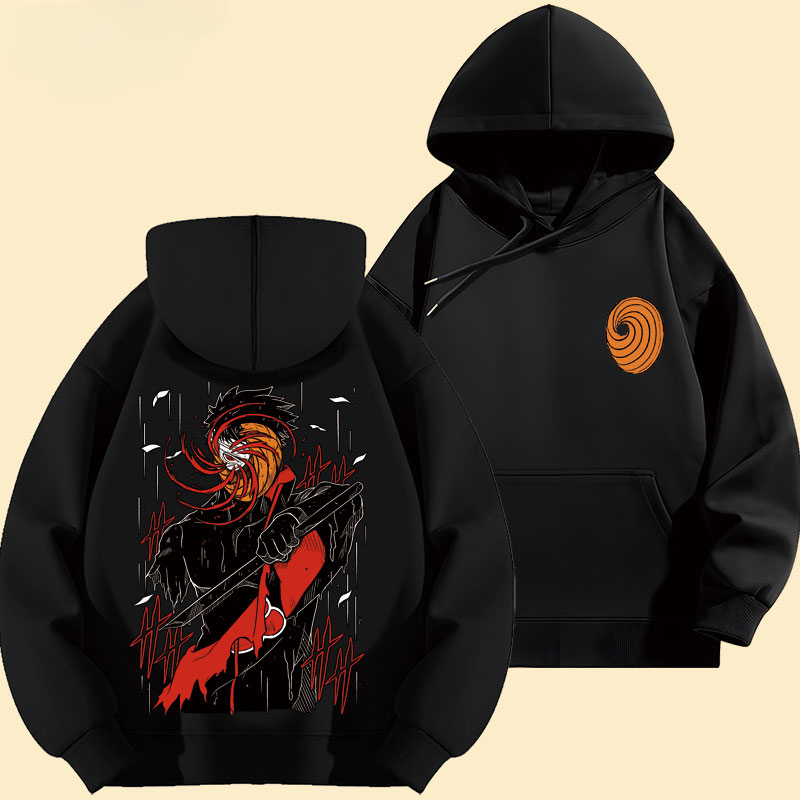 火影忍者 2024秋冬新款親子情侶裝薄絨款連帽衛衣