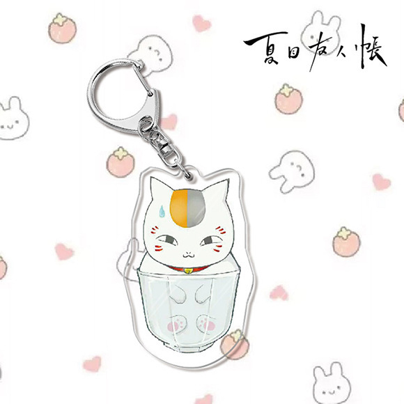 夏目友人帳夏目貴志貓咪老師/斑夏目玲子周邊擺件立牌鑰匙扣掛飾【單買三件起送】