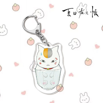 夏目友人帳夏目貴志貓咪老師/斑夏目玲子周邊擺件立牌鑰匙扣掛飾【單買三件起送】
