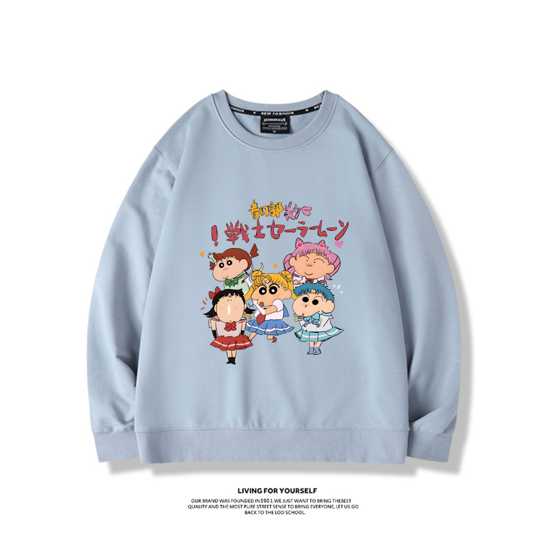 蠟筆小新聯名美少女戰士2023親子情侶裝 圓領長袖