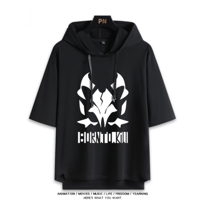 蔚藍檔案 鬼方佳代子 連帽短袖T恤