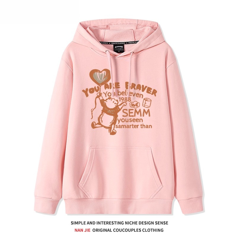 小熊維尼 聯名衛衣2025秋冬新款親子情侶裝連帽衛衣