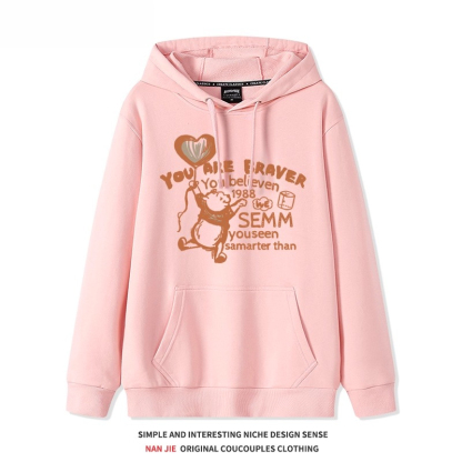 小熊維尼 聯名衛衣2025秋冬新款親子情侶裝連帽衛衣