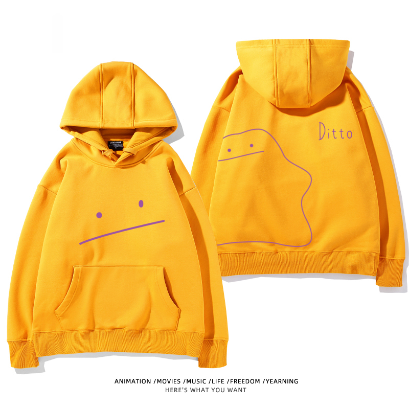 寶可夢 聯名衛衣2024秋冬新款親子情侶裝薄絨款連帽衛衣