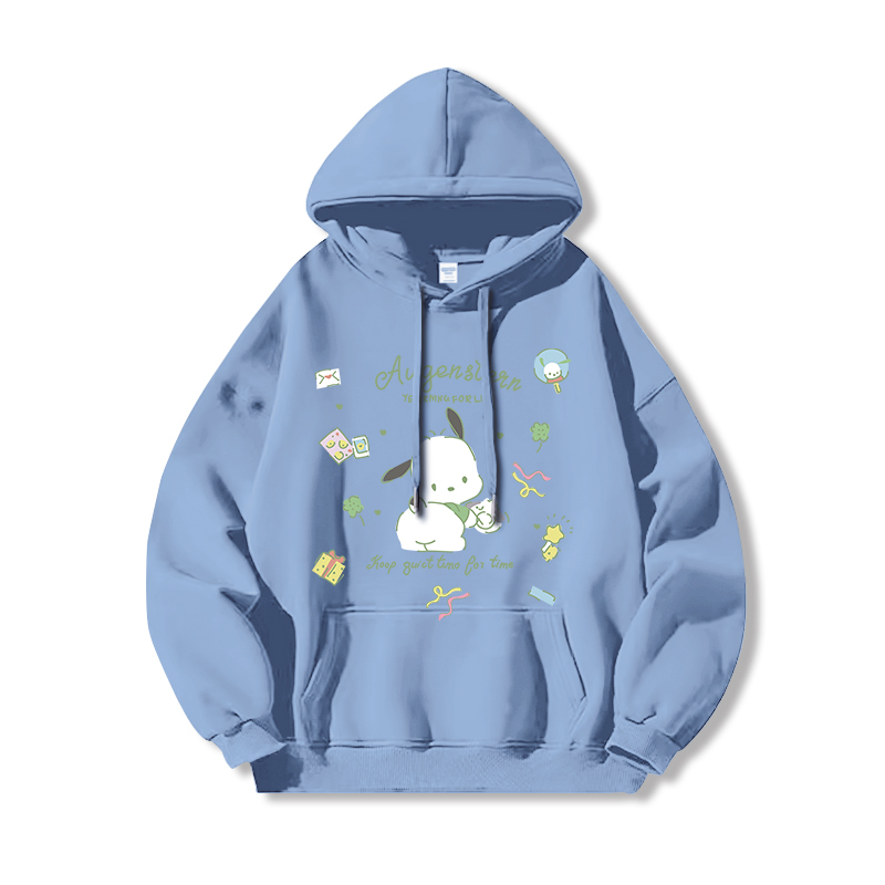 三麗鷗 聯名衛衣2024秋冬新款親子情侶裝薄絨款連帽衛衣