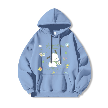 三麗鷗 聯名衛衣2024秋冬新款親子情侶裝薄絨款連帽衛衣