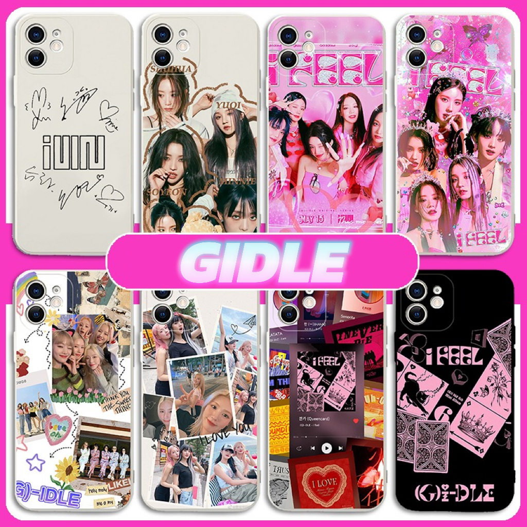 GIDLE 高清彩繪全包防摔矽膠殼