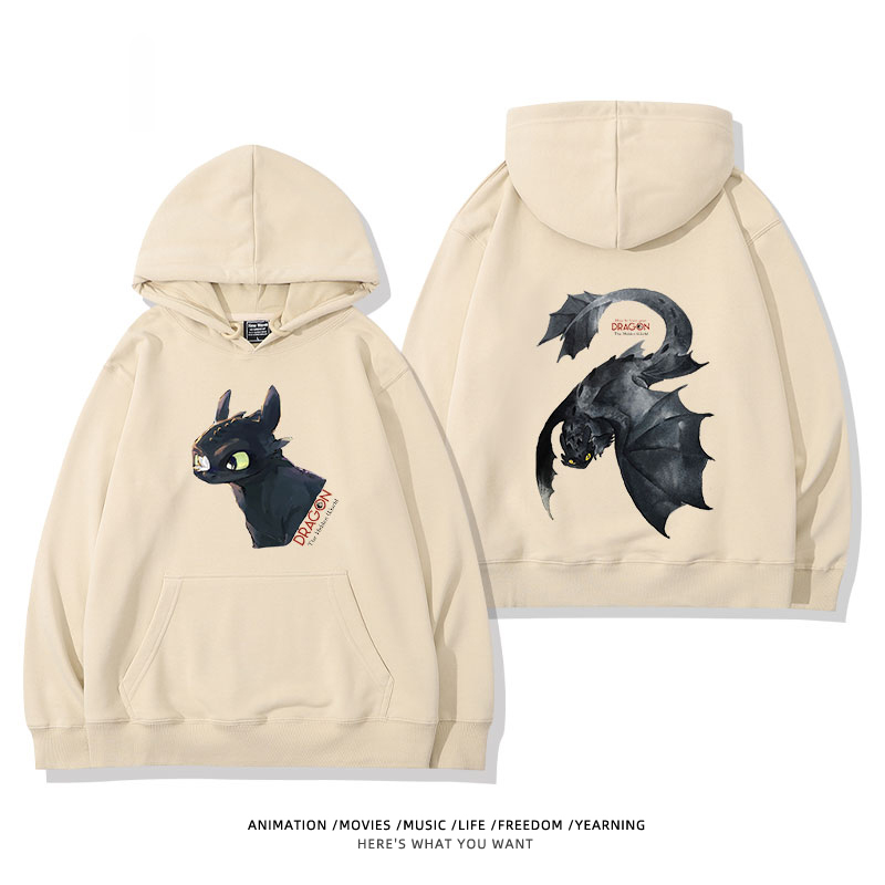 馴龍高手聯名史迪仔 2024秋冬新款親子情侶裝薄絨款連帽衛衣