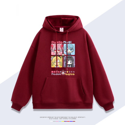 魔法少女小圓新款 親子情侶男女連帽衛衣