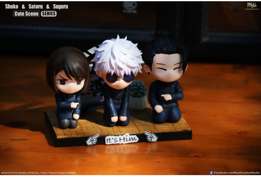 【預購】Real Creation Q版場景系列第五彈 懷玉三人組（五條悟&硝子&夏油傑）