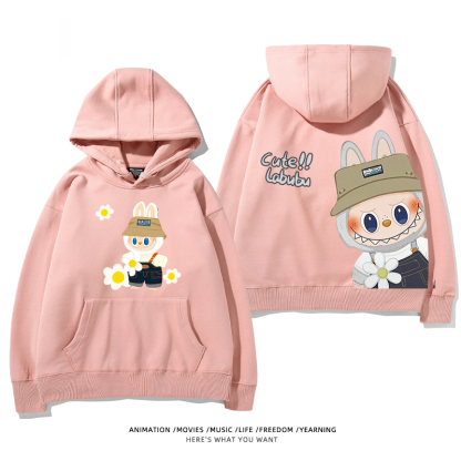 labubu新款 寬鬆百搭 秋冬款 寬鬆連帽衛衣