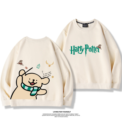 線條小狗2023親子情侶裝 圓領長袖