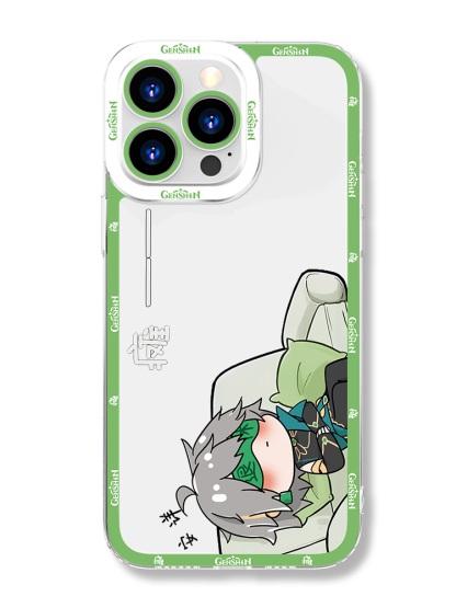 iPhone 系列原神躺平天使之眼高清透明手機殼