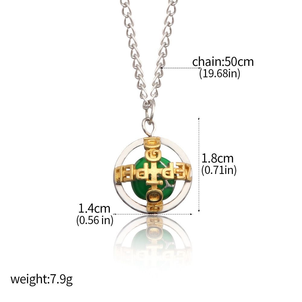 JOJO飆馬野郎周邊漫畫傑洛齊貝林鐵球迴轉項鍊 STEEL BALL RUN吊墜