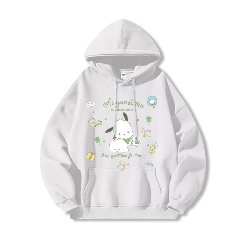 三麗鷗 聯名衛衣2024秋冬新款親子情侶裝薄絨款連帽衛衣