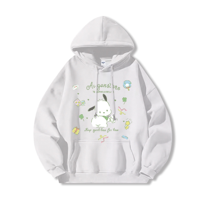 三麗鷗 聯名衛衣2024秋冬新款親子情侶裝薄絨款連帽衛衣