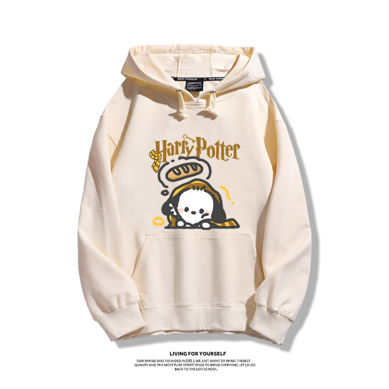 哈利波特聯名帕恰狗2023秋冬新款親子情侶裝薄絨款連帽衛衣