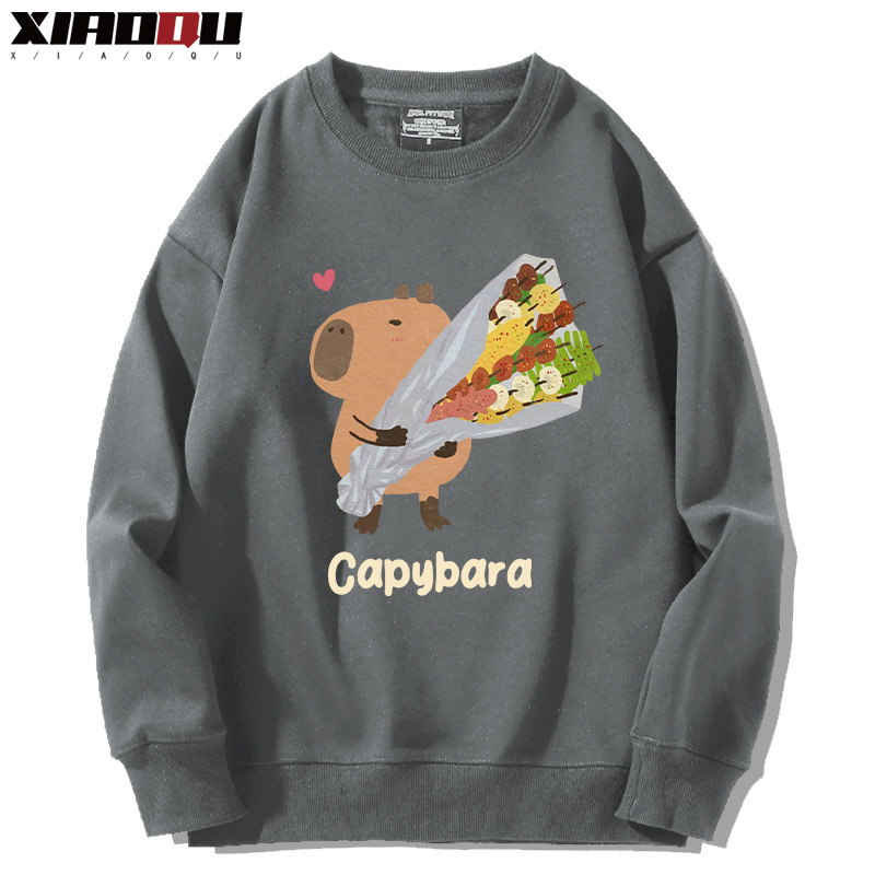 卡皮巴拉 2024親子情侶裝 圓領長袖