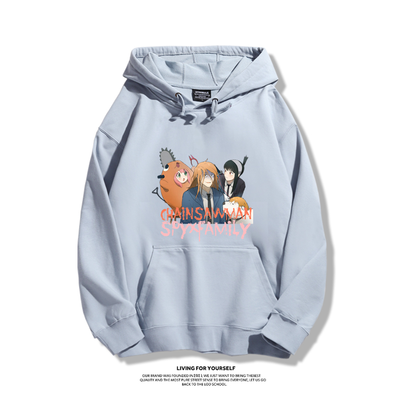 鏈鋸人新款 親子情侶男女款連帽衛衣
