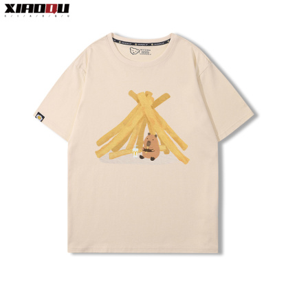 卡皮巴拉 2024親子情侶男女同款 純棉T恤