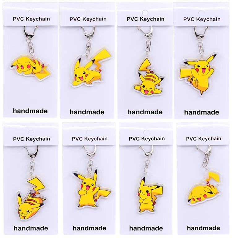寶可夢繫列 謎擬Q耿鬼路卡利歐卡比獸火斑喵動漫周邊掛飾 鑰匙扣掛【單買三件起送}