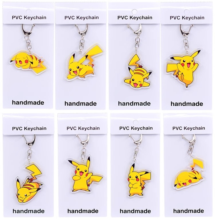 寶可夢繫列 謎擬Q耿鬼路卡利歐卡比獸火斑喵動漫周邊掛飾 鑰匙扣掛【單買三件起送}