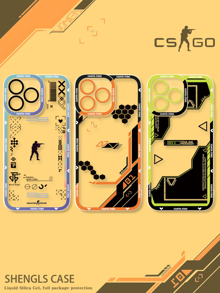 蘋果 系列csgo印花集天使眼透明防摔手機殼