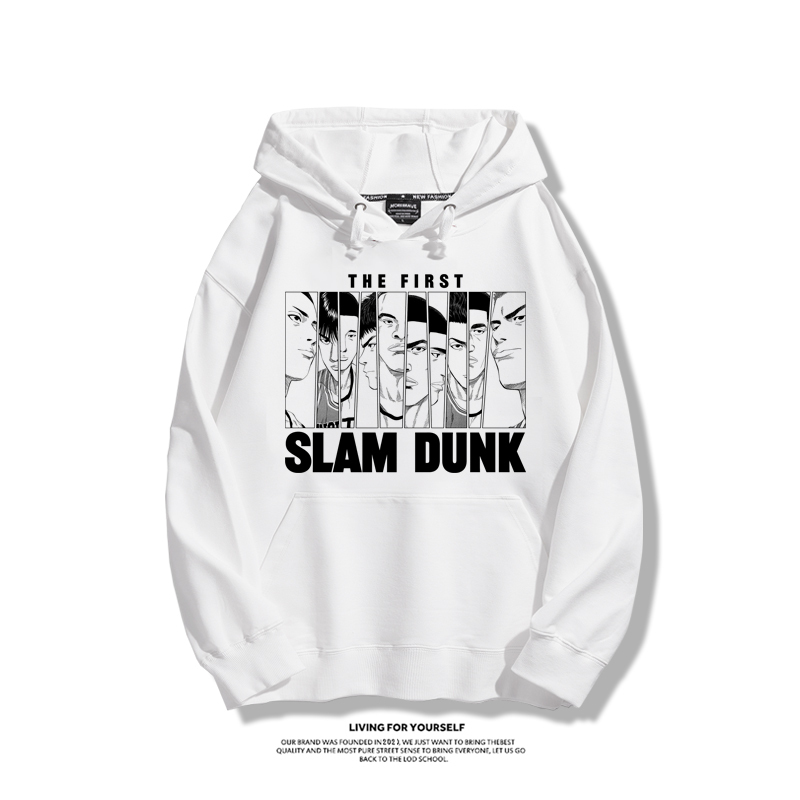 灌籃高手聯名衛衣2023秋冬新款親子情侶裝薄絨款連帽衛衣