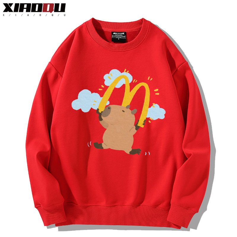 卡皮巴拉 2024親子情侶裝 圓領長袖