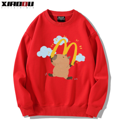 卡皮巴拉 2024親子情侶裝 圓領長袖