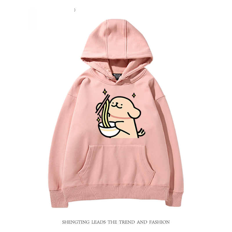 線條小狗 聯名衛衣2024秋冬新款親子情侶裝薄絨款連帽衛衣