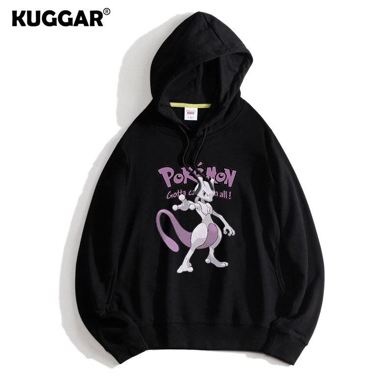 寶可夢聯名衛衣2024秋冬新款親子情侶裝薄絨款連帽衛衣