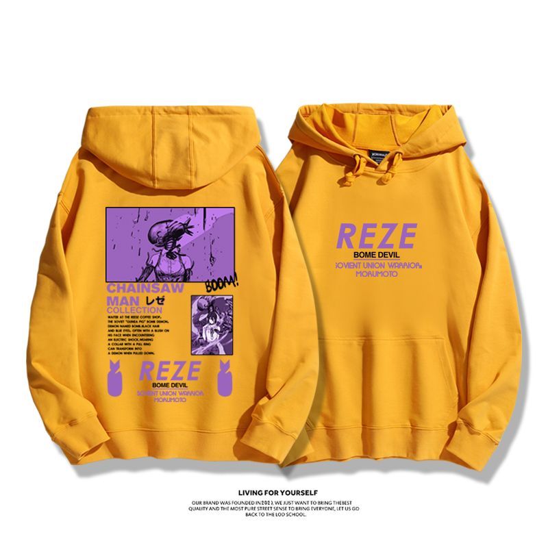 鏈鋸人新款 親子情侶男女款連帽衛衣