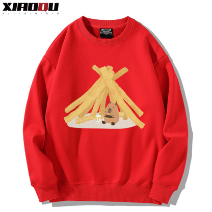 卡皮巴拉 2024親子情侶裝 圓領長袖