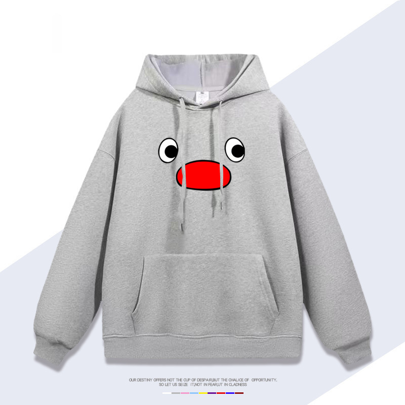 企鵝家族pingu 聯名衛衣2025秋冬新款 親子情侶裝連帽衛衣