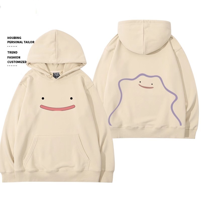 寶可夢 聯名衛衣2024秋冬新款親子情侶裝薄絨款連帽衛衣