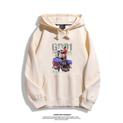 機動戰士高達 聯名衛衣2024秋冬新款親子情侶裝薄絨款連帽衛衣