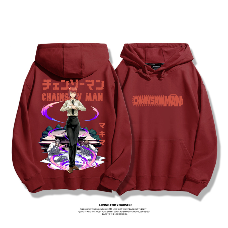 鏈鋸人新款 親子情侶男女款連帽衛衣